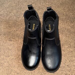 Old Navy Kids Shiny Black Boots